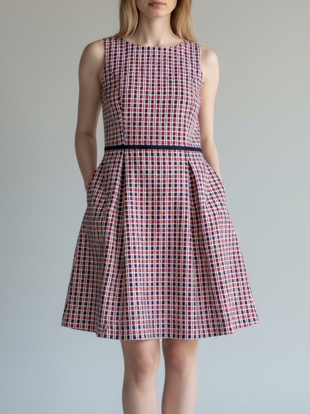Tommy Hilfiger  Checked with pockets Fit-and-Flare Dress used 2 times